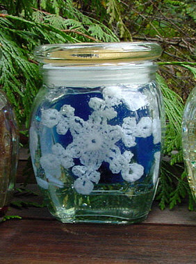 Seattle Snowflake Holiday Candle - Click Image to Close